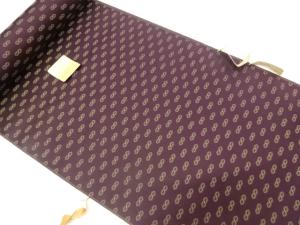 アンティーク　抽象模様織り出し　雨コート地反物